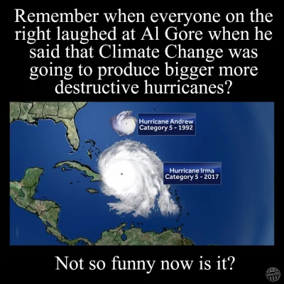 adam2a - To jest epickie:

After saying Hurricane Irma was a liberal climate change ...