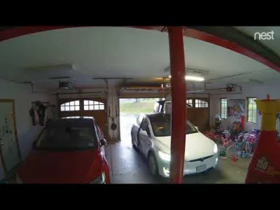 anon-anon - Tesla Model X. Pośpiech i ignorowanie ostrzeżeń - w ciasnym garażu wszyst...