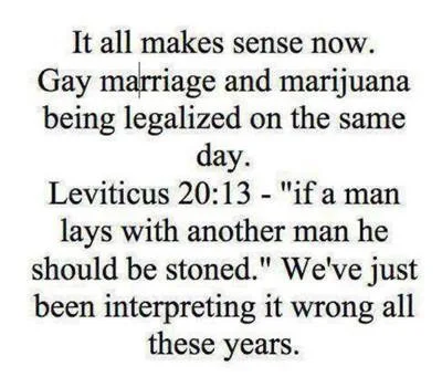 BOYAR - Wydaje mi sie ze cała ta burza o związki homo jest niepotrzebna. Biblia pokaz...