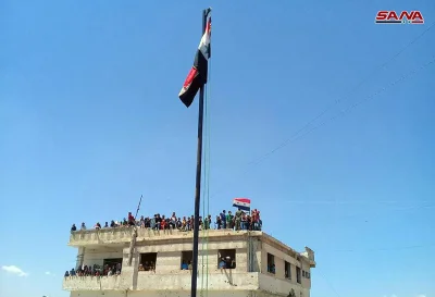 Zuben - Syryjska Flaga powiewa nad Rastan po raz pierwszy od 2012 roku, dziś rano ost...
