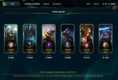 Dzordz - To jest jakiś żart, największa wartość z tych skinów to 750RP xD i jedynie d...