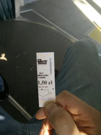 JezuszGalileii - Patrzcie jaki dziwny bilet dostalem z biletomatu.
#szczecin #mpk