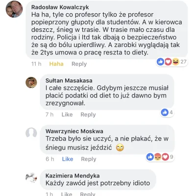 U.....e - Muszę pracować w deszczu i w śniegu abyście mogli zjeść wędlinę, świeże buł...