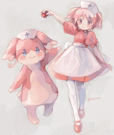 n.....S - #randomanimeshit #madokamagica #madokakaname #crossover #pokemon #audino @a...