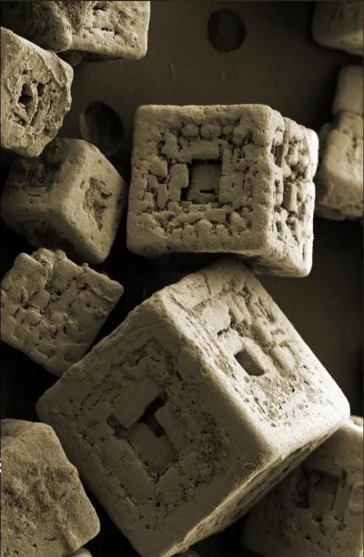 dzika-konieckropka - Sól pod mikroskopem elektronowym.
#byloaledobre #ciekawostki