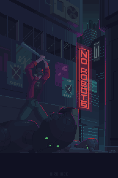 drenazodbytu - #cyberpunk #pixelart #gif