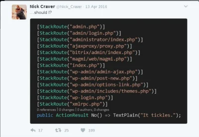 tfbeen - https://stackoverflow.com/admin.php

#security #honeypot #hacking #humorin...