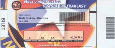 franekbalaska - Bilet na mecz Wisła Kraków - Cracovia, 2006.10.28
Mecz zakończył się...