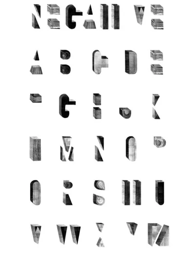 LostHighway - #ciekawostki #typografia negatywny #alfabet