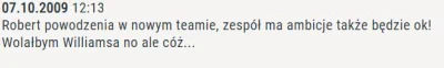 TiagoPorco - Jeszcze jeden komentarz z 2009 roku, tym razem po ogłoszeniu kontraktu R...