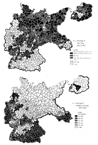 I.....o - Tam gdzie wiekszość stanowili katolicy poparcie dla nazizmu było najmniejsz...