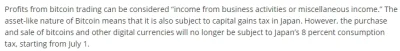 d.....s - 1 lipca wchodzi w Japonii prawo zwalniające #kryptowaluty z VAT.

#bitcoi...