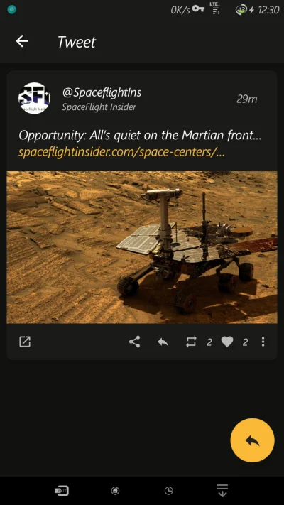 chuda_twarz - Nic nowego w temacie #opportunity 

https://www.spaceflightinsider.com/...