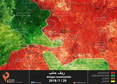 Zuben - Mapa z miejscowościami wyzwolonymi wczoraj wieczorem przez SAA, dzisiaj powin...
