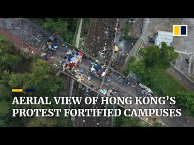 Brejku - Listopad 2019. "Okopane" uniwersytety podczas protestów w #honkong. 
#polit...