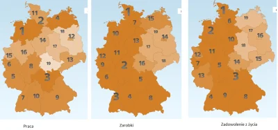 Tomus1990 - ciekawe zestawienie landów w #niemcy oparte na świeżych ankietach. Mapy p...