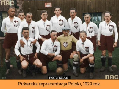 Maciek5000 - Piłkarska reprezentacja Polski z 1929 roku wygląda jakby miała o kilka c...