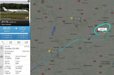 cation - Czo ta Łódź??
#flightradar24 #lotnictwo #lodz #samoloty