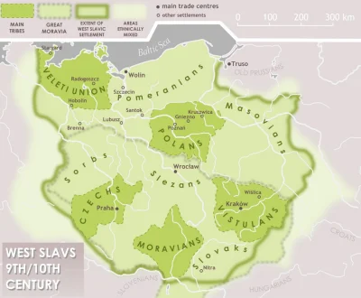 darosoldier - Słowianie zachodni na przełomie IX i X wieku
#slowianie #mapy #kartogr...