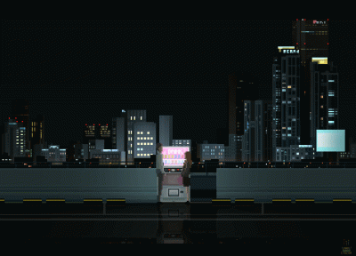 bizonekbozonek - Nightlife
#pixelart #gif #cityscape