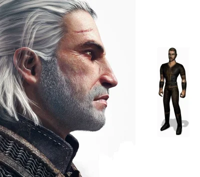 G.....e - geralt>g---o>bezimienny 

-wchodzi geralt do wieśniaka
-DZIEŃ DOBRY
-DZ...