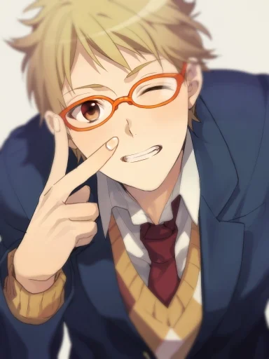 x.....c - #randomanimeshit #kanbaraakihito #kyoukainokanata #meganekko