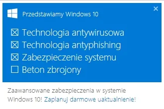 Szala - Panów od promocji W10 poniosła wyobraźnia ( ͡° ͜ʖ ͡°)



#windows10