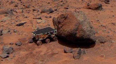 d.....4 - Łazik Sojourner obok skały Yogi na Marsie.

SPOILER

#kosmos #astronomia #c...