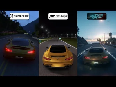 IRG-WORLD - DriveClub vs Forza 6 vs Need for Speed - Mercedes AMG GT Graphics & Sound...