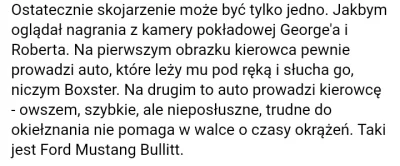Dalibog - Refleksja Cugowskiego po przejażdżce boxsterem i mustangiem xD
#kubica 
#...