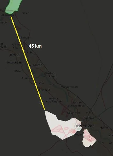 matador74 - SDF i Deir Ezzor - odległość w linii prostej 45 km

zielony - SDF
czar...
