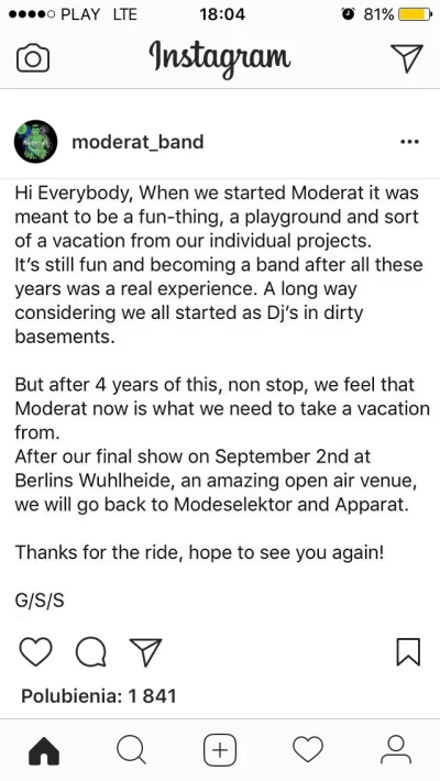 O.....Y - Moderat zawiesza działalność. :(
#moderat #muzykaelektroniczna #muzyka