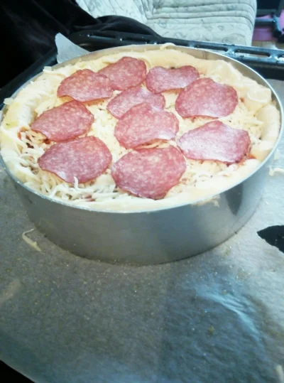 CurlyHairGirl - Deep dish pizza czyli pizza dla grubych grubasów właśnie idzie co pie...