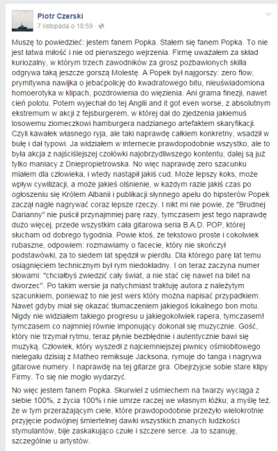 niepokonany - Przemianę Popka bardzo ładnie podsumował Piotr Czerski (tutaj). Dla tyc...