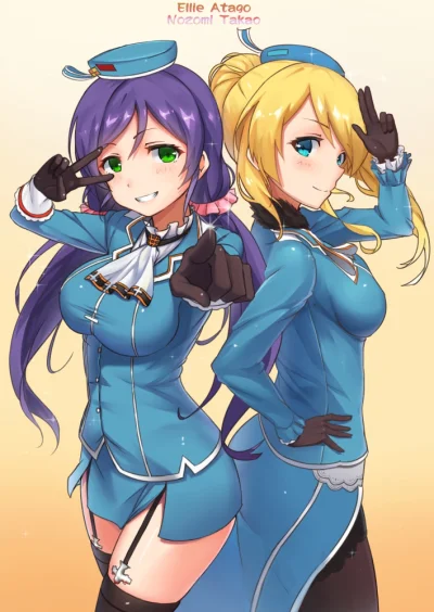 n.....S - #randomanimeshit #kantaicollection #atago #takao #crossover #lovelive #nozo...