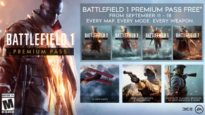 w.....z - Darmowe PREMIUM do Battlefield 1 i 4 już dostępne!
https://www.wykop.pl/li...