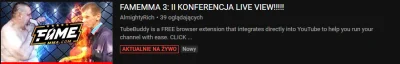 mreczek - Ten zagraniczny youtuber od reakcji piosenek itp odpalił live z oglądania k...