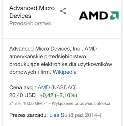kiera1 - Ostatnio tak wysoko notowane akcje AMD miało kilkanaście lat temu. Premiera ...