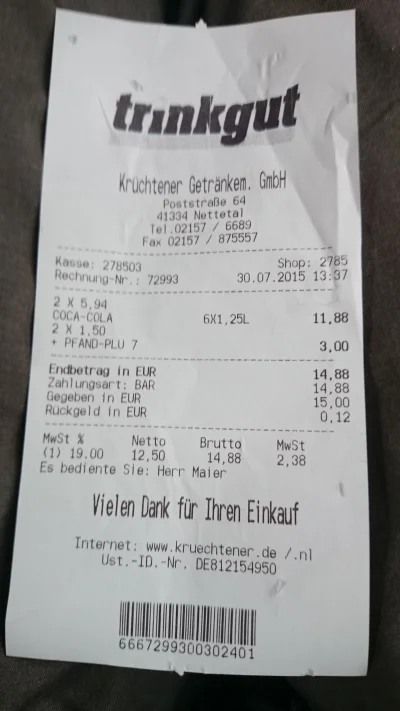 D.....r - Kupiłem sobie w Niemczech dwie zgrzewki Coca-Coli (1,25 l). Świetna cena - ...