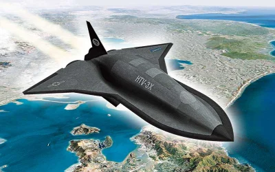 d.....4 - Falcon HTV-3X Blackswift, jedna z wizji.

#samoloty #darpa #falcon #htv3x...