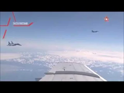 stahs - Jeszcze chyba nikt nie wrzucił. Su- 27 próbuje "odgonić" F-16 od samolotu min...