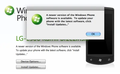 brzezinski - ściąga się aktualizacja do mojego #lg Swift 7 z #windowsphone7 - ciekawe...