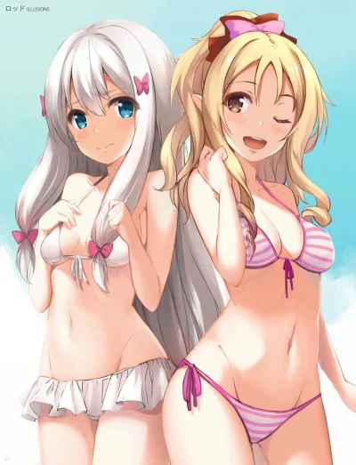 S.....n - #randomanimeshit #eromangasensei #sagiriizumi #elfyamada #longhair #whiteha...