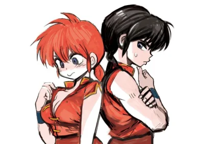 80sLove - Ranma i Ranko Saotome z anime Ranma 1/2 - autor: Yuuki Kodama (autor mangi ...