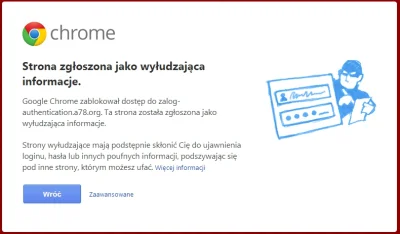 muuzyk - Chrome mi wykrywa phishing.