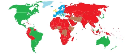 KEjAf - Hmm, tylko osoby z paszportami wydanymi przez kraje na niebiesko, zielono alb...