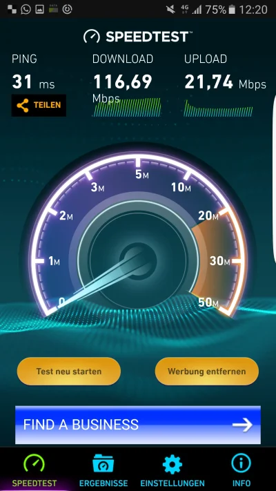 Jemo - No LTE pod #pracbaza daje rade ( ͡° ͜ʖ ͡°) #niemcy #telekom #speedtest