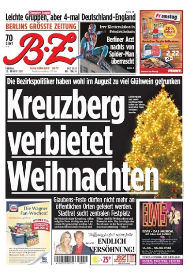 Amadeo - A jednak w Berlinie zakazali świąt, żeby nie urazić muzułmanów haha, chyba o...