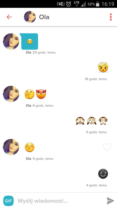 M.....l - No i nie odpisuje, nie wiem czemu? ( ͡° ʖ̯ ͡°) #ktoscos

#tinder #badoo #...