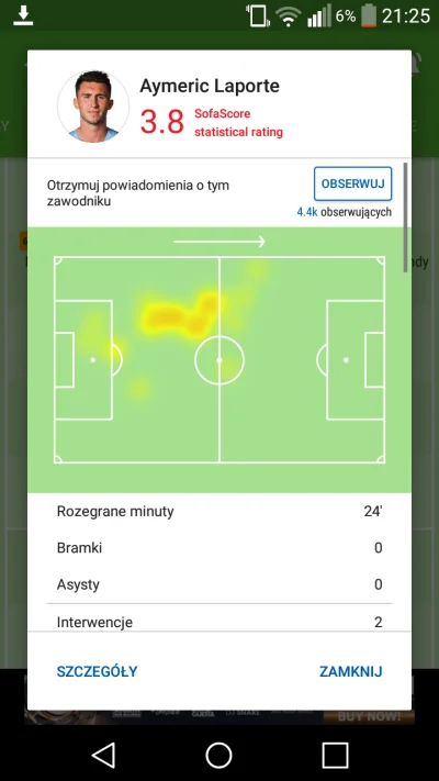 Klakkkier - #mecz
Pierwszy raz widze tak niską note na #sofascore